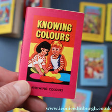 Load image into Gallery viewer, Very Rare Set of MURRAY'S My Learn and Know Books (Treasure Hour). 12 Miniature Books in the Rare Box Shaped Like a Mid Century School Room
