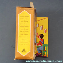 Load image into Gallery viewer, Very Rare Set of MURRAY'S My Learn and Know Books (Treasure Hour). 12 Miniature Books in the Rare Box Shaped Like a Mid Century School Room
