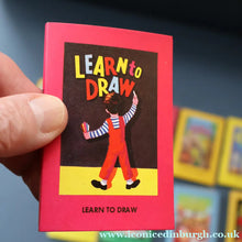 Load image into Gallery viewer, Very Rare Set of MURRAY'S My Learn and Know Books (Treasure Hour). 12 Miniature Books in the Rare Box Shaped Like a Mid Century School Room
