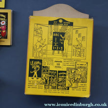 Load image into Gallery viewer, Very Rare Set of MURRAY'S My Learn and Know Books (Treasure Hour). 12 Miniature Books in the Rare Box Shaped Like a Mid Century School Room
