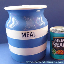 Load image into Gallery viewer, 1930s Cornishware Storage Jar: Meal
