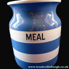 Load image into Gallery viewer, 1930s Cornishware Storage Jar: Meal
