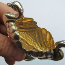 Load image into Gallery viewer, Victorian Hallmarked Silver Salt Dish and Spoons / Pin Cushions. Matching Swan Spoons In Fitted Case
