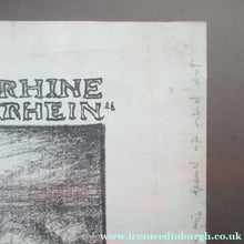 Load image into Gallery viewer, Frank Brangwyn WWI Proof for a Poster. Lithograph. Watch on the Rhine 9th Lancers. Pencil Signed

