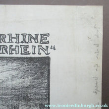 Load image into Gallery viewer, Frank Brangwyn WWI Proof for a Poster. Lithograph. Watch on the Rhine 9th Lancers. Pencil Signed
