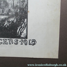 Load image into Gallery viewer, Frank Brangwyn WWI Proof for a Poster. Lithograph. Watch on the Rhine 9th Lancers. Pencil Signed
