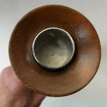 Load image into Gallery viewer, Tall Vintage Scandi-Style Teak Wooden Candlesticks with Metal Sconces
