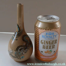 Load image into Gallery viewer, VICTORIAN 1890s Doulton Lambeth Stoneware Bud Vase with Chinoserie Pattern Featuing Two Dragon
