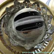 Load image into Gallery viewer, Antique VICTORIAN Paraffin or Oil Lamp with Brass Pillar. COMPLETE
