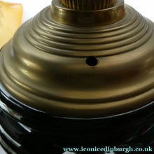 Load image into Gallery viewer, Antique VICTORIAN Paraffin or Oil Lamp with Brass Pillar. COMPLETE
