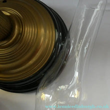 Load image into Gallery viewer, Antique VICTORIAN Paraffin or Oil Lamp with Brass Pillar. COMPLETE
