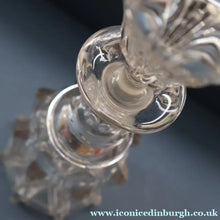 Load image into Gallery viewer, EXCEPTIONAL Victorian Bell Decanter with Original Stopper with Facet Cut Ribbing: 13 1/2 inches in height
