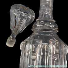 Load image into Gallery viewer, EXCEPTIONAL Victorian Bell Decanter with Original Stopper with Facet Cut Ribbing: 13 1/2 inches in height
