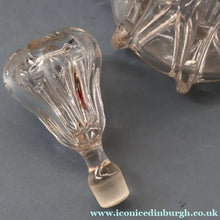 Load image into Gallery viewer, EXCEPTIONAL Victorian Bell Decanter with Original Stopper with Facet Cut Ribbing: 13 1/2 inches in height

