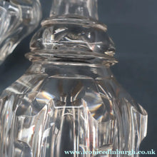 Load image into Gallery viewer, EXCEPTIONAL Victorian Bell Decanter with Original Stopper with Facet Cut Ribbing: 13 1/2 inches in height
