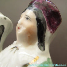 Load image into Gallery viewer, GENUINE Victorian 19th Century Minatirue Staffordshire Figurine of a Couple
