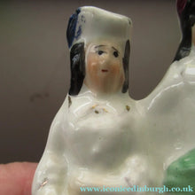 Load image into Gallery viewer, GENUINE Victorian 19th Century Minatirue Staffordshire Figurine of a Couple

