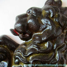 Load image into Gallery viewer, Antique Victorian Cast Iron Lion Rampant Door Stop
