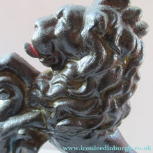 Load image into Gallery viewer, Antique Victorian Cast Iron Lion Rampant Door Stop

