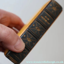 Load image into Gallery viewer, Antique 19th Century MAUCHLINE Ware New Testament Book with Image of Edinburgh Castle and Gardens. FREE POSTAGE
