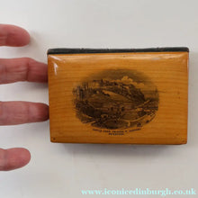 Load image into Gallery viewer, Antique 19th Century MAUCHLINE Ware New Testament Book with Image of Edinburgh Castle and Gardens. FREE POSTAGE

