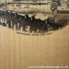 Load image into Gallery viewer, Antique 19th Century MAUCHLINE Ware Book / Small Blotter with View of Rothesay from the East
