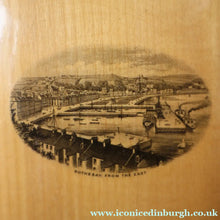 Load image into Gallery viewer, Antique 19th Century MAUCHLINE Ware Book / Small Blotter with View of Rothesay from the East
