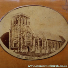 Load image into Gallery viewer, Antique 19th Century MAUCHLINE Ware Photo Album with Image on cover of St Martin's Church (Old Herne Church), Kent

