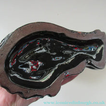 Load image into Gallery viewer, Antique STAFFORDSHIRE Black Jackfield Spaniels with Gold Highlights 
