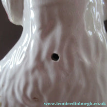 Load image into Gallery viewer, LARGE Antique Pair of Staffordshire Dogs Chimney Spaniels / Wally Dugs; 12 1/4 inches
