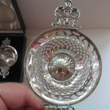 Load image into Gallery viewer, 1901 Victorian Sterling Silver Bon Bon Dishes with Angel Head Handles
