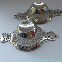 Load image into Gallery viewer, 1901 Victorian Sterling Silver Bon Bon Dishese with Angel Head Handles
