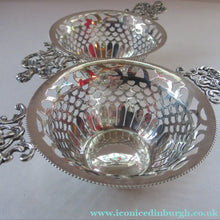 Load image into Gallery viewer, 1901 Victorian Sterling Silver Bon Bon Dishes with Angel Head Handles
