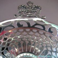 Load image into Gallery viewer, 1901 Victorian Sterling Silver Bon Bon Dishes with Angel Head Handles
