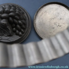 Load image into Gallery viewer, RARE SURVIVOR. Victorian Pewter Ice / Ice Cream Mould with Fruiting Vine Decoration on the Lid 
