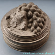 Load image into Gallery viewer, RARE SURVIVOR. Victorian Pewter Ice / Ice Cream Mould with Fruiting Vine Decoration on the Lid 
