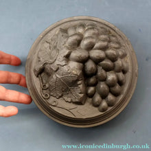 Load image into Gallery viewer, RARE SURVIVOR. Victorian Pewter Ice / Ice Cream Mould with Fruiting Vine Decoration on the Lid 
