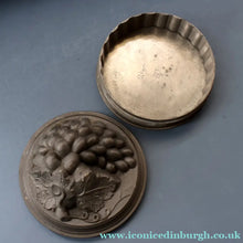 Load image into Gallery viewer, RARE SURVIVOR. Victorian Pewter Ice / Ice Cream Mould with Fruiting Vine Decoration on the Lid 
