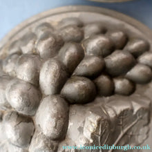 Load image into Gallery viewer, RARE SURVIVOR. Victorian Pewter Ice / Ice Cream Mould with Fruiting Vine Decoration on the Lid 

