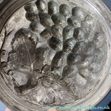 Load image into Gallery viewer, RARE SURVIVOR. Victorian Pewter Ice / Ice Cream Mould with Fruiting Vine Decoration on the Lid 
