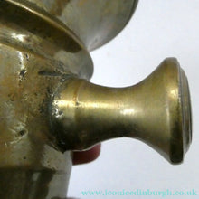 Load image into Gallery viewer, Antique VICTORIAN Pharmacy Heavy Solid Brass Mortar And Pestle 
