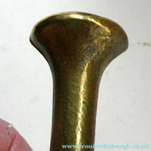 Load image into Gallery viewer, Antique VICTORIAN Pharmacy Heavy Solid Brass Mortar And Pestle 
