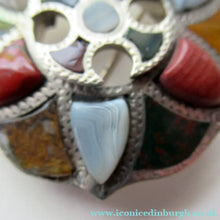 Load image into Gallery viewer, SCOTTISH VICTORIAN SILVER &amp; Agate Hardstone Brooch
