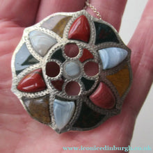 Load image into Gallery viewer, SCOTTISH VICTORIAN SILVER &amp; Agate Hardstone Brooch
