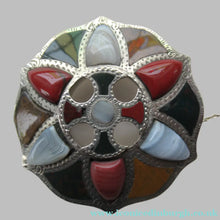 Load image into Gallery viewer, SCOTTISH VICTORIAN SILVER &amp; Agate Hardstone Brooch
