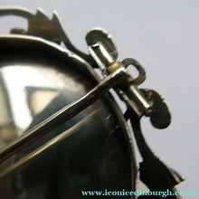 Load image into Gallery viewer, Victorian Silver Brooch with Miniature Painting of Holyrood Palace in Edinburgh
