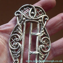 Load image into Gallery viewer, Victorian Large Silver Buckle Hallmarked 1887
