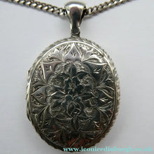 Load image into Gallery viewer, Large Victorian Solid Silver Locket and Thick Chain
