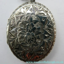Load image into Gallery viewer, Large Victorian Solid Silver Locket and Thick Chain
