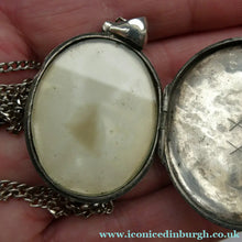 Load image into Gallery viewer, Large Victorian Solid Silver Locket and Thick Chain
